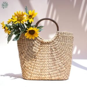 wholesale jute kauna straw handmade handbag handicraft ecofriendly
