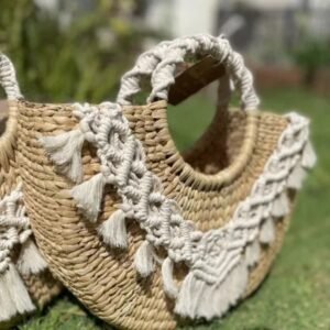 wholesale jute kauna straw handmade handbag handicraft ecofriendly