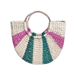 wholesale jute kauna straw handmade handbag handicraft ecofriendly