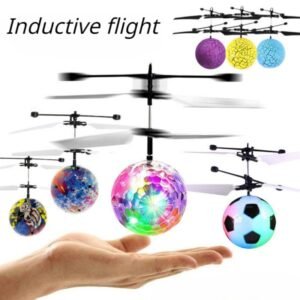 Colorful Mini Shinning LED Drone Light Crystal Ball Induction Quadcopter Aircraft Drone Flying Ball Helicopter Kids Toys