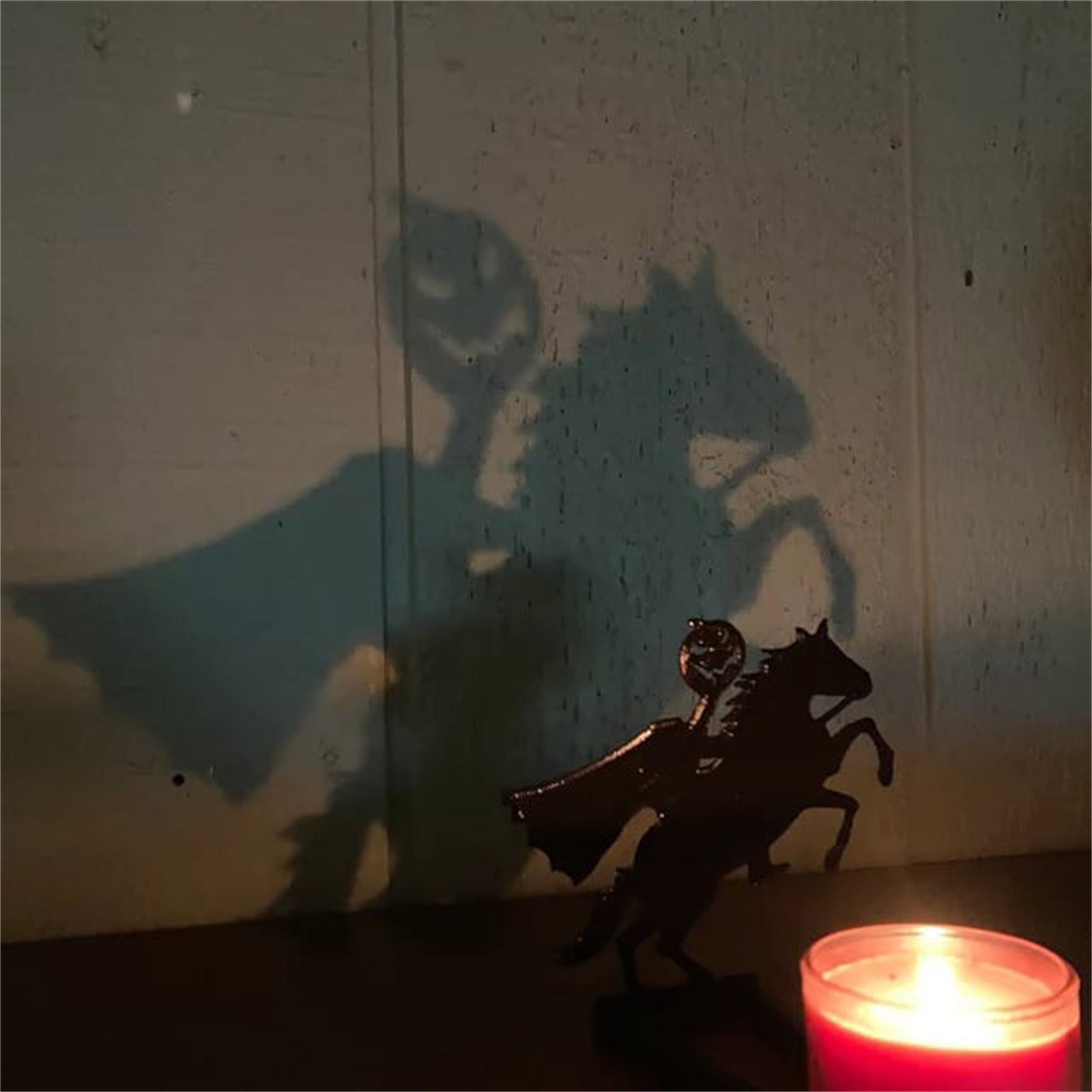 Halloween Decoration Vintage Shadow Candle Holders Funny Terror Projection Dark Witch Sacrificial Call Ghost Candle Stands - Image 4