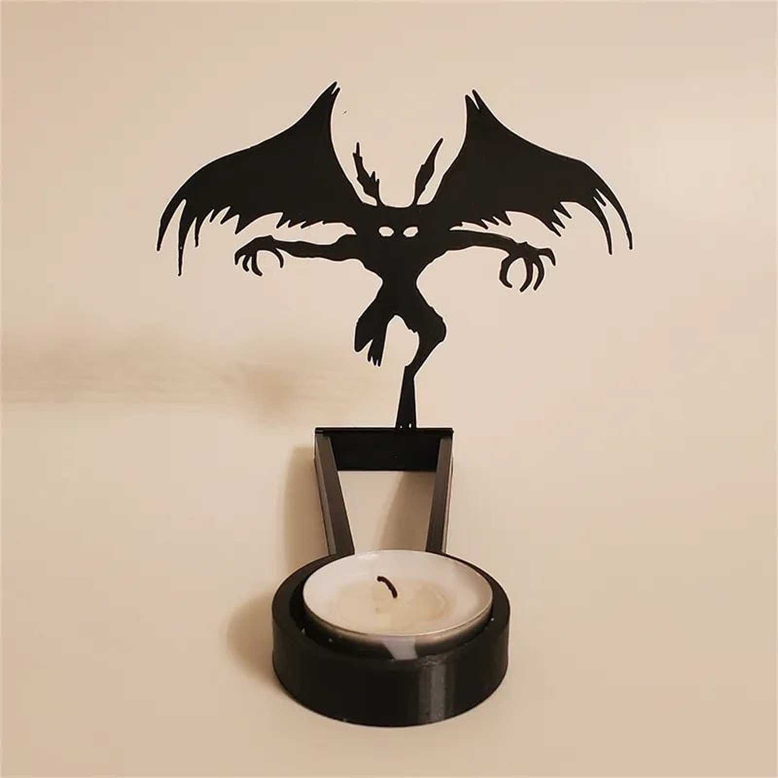 Halloween Decoration Vintage Shadow Candle Holders Funny Terror Projection Dark Witch Sacrificial Call Ghost Candle Stands - Image 5