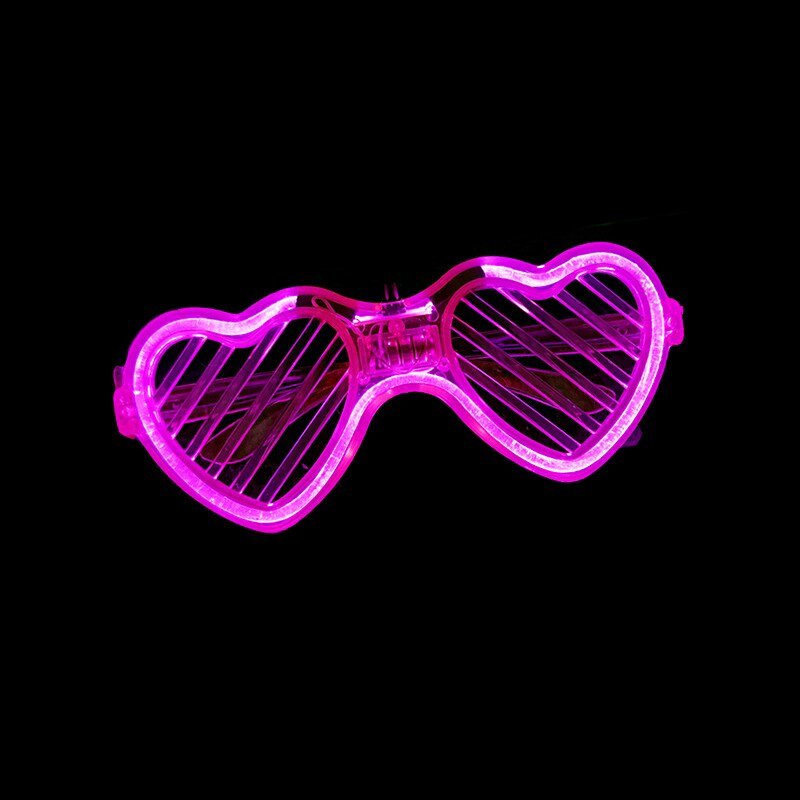 LED Luminous Glasses Love shape Halloween Glowing Neon Christmas Party Bril Flashing Light Glow Sunglasses Festival Supplies - Image 4