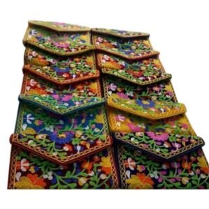 wholesale Embroidery Cotton kauna straw handmade handbag handicraft ecofriendly