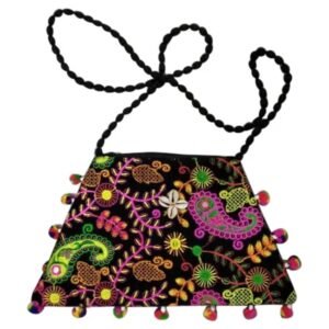 wholesale Embroidery Cotton kauna straw handmade handbag handicraft ecofriendly