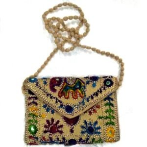 wholesale Embroidery Cotton kauna straw handmade handbag handicraft ecofriendly